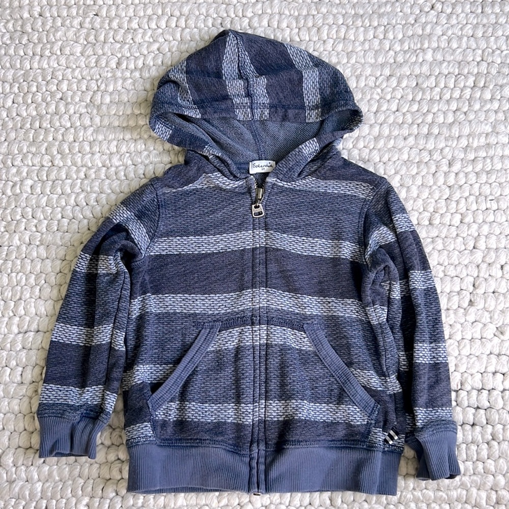 Splendid Blue Striped Kids Hoodie